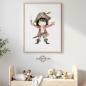 Preview: Buegelbild Piratenjunge dunkle Haare Preview: Buegelbild Piratenjunge dunkle Haare